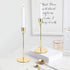 Taper Candle Holders Gold Table Decorative Candlestick Holder for Wedding Dinning Party Candle Holders for Taper Candles Metal Candle Stand,Fits 3/4 Inch Slim Candles & Led Candles (Gold)