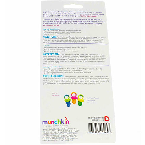 Munchkin 10062 Soft-Tip Infant Spoons 6 Count Assorted