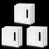 9 Pieces 2-Gang Wall Plate Light Switch Cover Outlet Covers Wall Plates 1-Blank 1-Decorator/GFCI Device Polycarbonate Thermoplastic Switch Cover, Standard Size, White