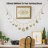 Yankario 55" Moon Phase Wall Hanging Decor - Hammered Gold Boho Wall Decor 13 Moons - Bohemian Home Room Art Decor for Bedroom, Living Room, Dorm, Apartment and More