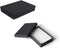 10 Pack Cotton Filled Matte Black Color Jewelry Gift and Retail Boxes 5.25 X 3.75 X 1 Inch Size by R J Displays