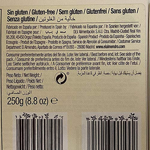 El Almendro Turron Blondo Traditional Soft Spanish Torrone With Roasted Almonds and Honey 200g