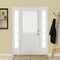 Aquazolax Transparent Sheer French Door Curtain Panel for Window Elegant Solid Voile Rod Pocket Curtain Panel for Glass Door - Set of 2, 54W x 40L, White