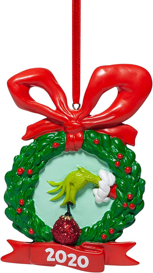 Department 56 Dr. Seuss The Grinch 2020 Dated Hanging Ornament, 3.75 Inch, Multicolor