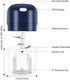Wireless Mini Food Processor, 250Ml Electric Garlic Chopper Onion Chopper Portable Small Food Chopper for Veggie Pepper Spices Meat Baby Food and More, USB Charging, Bpa-Free