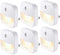 Vont 'Aura' LED Night Light (Plug-in) Super Smart Dusk to Dawn Sensor, Auto Night Lights Suitable for Bedroom, Bathroom, Toilet, Stairs, Kitchen, Hallway, Kids, Adults, Compact Nightlight (6 Pack)