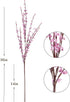 Momkids 10 Pcs 29.5" Long of Artificial Flowers Faux Winter Jasmine Bouquet Fake berries flower for Hotel Banquet Home Office Kitchen Bedroom Wedding Table Accessories DIY Decoration?Pink, 29.5 Inch?