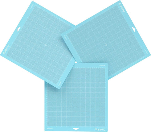 Cutdoing Lightgrip Cutting Mat for Cricut Maker 3/Maker/Explore 3/Air 2/Air/One(12x12 Inch, 3 Pack)-Durable Cutting Mats for Crafts