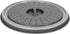 Tovolo - 81-31531 Vented Collapsible Microwave Splatter Proof Food Plate Cover With Easy Grip Handle Dishwasher-Safe, BPA-Free Silicone & Plastic, 10.5" Round, 10.5 inch, Charcoal