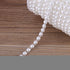 82ft Pearl Beads String, Pearl Garland Beaded Trim, Delicate Decorative Pearls String for Wedding Party Supplies(White)