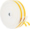 Yotache White Doors Windows Insulation Tape 2 Rolls 1/2 Inch Wide X 1/4 Inch Thick, Foam Weather Stripping Gasket Tape Seal for Draft, Soundproofing, Total 26 Feet Long (2 X 13 Ft Each)
