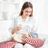 Pregnancy Pillow, Side Sleeper Maternity Belly Support Pillows Double Wedge for Both Bump and Back Best Pregnant Mom Gift