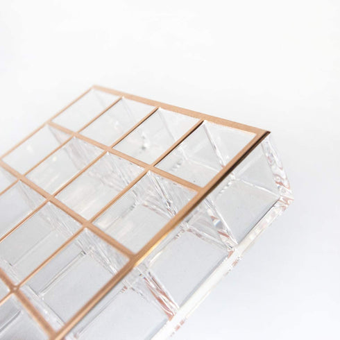 Moosy Life Moonlight Rose Gold Acrylic Lipstick Holders and Organizers, 24 Slots, ML03