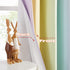 NICETOWN Rainbow Kitchen Valances for Girls Bedroom, Playrooms, Nurseries, Window Short Curtains for Kitchen Baby Living Room Bathroom Christmas Decorations (Light Rainbow, 52" x 36" Length, Set of 2)