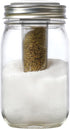 Jarware Salt and Pepper Shaker for Regular Mouth Mason Jars, Grey