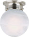 Design House 511592 Millbridge 1-Light Ceiling Mount, 6.75 6-Inch, Satin Nickel, No Pull Chain
