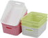 Waikhomes 6-Pack Plastic Weave Baskets, Desktop Pantry Organizer Basket Bins