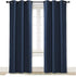 NICETOWN Living Room Curtain, Window Treatment Energy Saving Thermal Insulated Solid Grommet Blackout Drape/Drapery (Navy, Sold Individually, 42 by 84-inch)