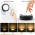 HOLKPOILOT Puck Lights with Remote Control, LED Under Cabinet Lights,Under Counter Light Battery Operated, Closet Light Dimmable,Wireless Under Cabinet Lighting, Stick On Lights(4PACK)