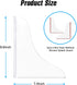 Tiga 2 Pieces Bathtub Shower Splash Guard, Bathroom Bath Tub Splash Guards with 3M Super Viscose, Perfectly Matched to Shower Curtain Weights