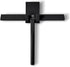 Arcedo Shower Squeegee for Shower Glass Door, 11 Inch Silicone Household Squeegee for Window, Tile, and Car Glass, All Purpose Bathroom Cleaning Tool, Includes Hook, Black