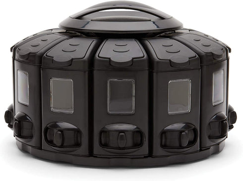 Kitchen Art Select-A-Spice Auto-Measure Pro Carousel 12 Compartments Black 9.5 x 9.5 x 6.5 inches