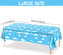 Blue Sky White Clouds Birthday Party Supplies Cartoon Story Tablecloth Party Table Cover Cartoon Table Banner for Baby Kids Shower Birthday Party Decorations, 54 x 108 Inch?1 Piece?