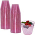 Homy Feel 9 Oz Pink Glitter Plastic Cups 100PCS,Disposable Cocktail Cups,Plastic Wine ,Plastic Cups,Drink Cups for Wedding Party, Valentine's Day