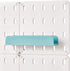 iDesign Cade BPA-Free Plastic Modular Hanging Pegboard Organizer Storage Shelf, 12.71" x 3.7" x 2.25", Aqua