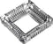 Amlong Crystal Large Classic Square Ashtray 6 inch x 6 inch