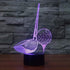 3D LED Golf Club Tool Night Light 7 Color Change LED Table Desk Lamp Acrylic Flat ABS Base USB Charger Home Decoration Toy Birthday Xmas Kid Children Gift