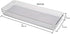 Home Basics 6" x 15" x 2" Plastic Rubber Liner Drawer Organizer, One Size, Clear