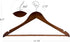 HOUSE DAY Wooden Hangers 10 Pack, Heavy Duty Coat Hangers for Closet, Smooth Finish Wooden Coat Hangers Suit Hangers with Non Slip Pants Bar, Sturdy Wood Clothes Hangers for Shirts, Wanult