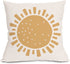 Ailansnug Boho Sun and Moon Clouds and Rainbows Kids Throw Pillow Case Modern Art Pillow Cover for Living Room Bedroom Home Minimalist Decorations 18"x 18", 4 Pack No Pillows