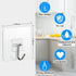 12Pcs Adhesive Hooks Heavy Duty, Self Sticky Wall Hooks for Hanging Key, Towel, Coat, No Damage Wall Hangers for Bathroom, Kitchen