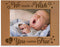 KATE POSH - We Made a Wish & You Came True Engraved Natural Wood Picture Frame, New Baby Gifts, New Mom, New Dad, Adoption Gifts (4x6 Horizontal)