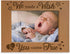 KATE POSH - We Made a Wish & You Came True Engraved Natural Wood Picture Frame, New Baby Gifts, New Mom, New Dad, Adoption Gifts (4x6 Horizontal)