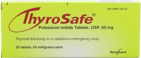 Thyrosafe Potassium Iodide Tablets, 65 Mg, 20-Count by ThyroSafe