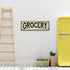 Grocery Sign Farmhouse Decor Country Decorations Wood Look Signs Wall Art Tin Plaque 6 x 18 High Gloss Metal 206180028188