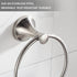 BVL Towel Ring Brushed Nickel, Hand Towel Holder Ring Hanger for Bathroom Kitchen ,Metal Round Towel Holder Wall Mounted Towel Rack,2 Pack