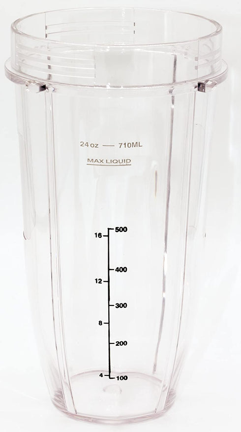 Blendin Replacement Jar with Sip N Seal Lid, Compatible with Nutri Ninja Auto IQ and Duo Blenders (2, 24 Ounce)