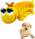 Sensory Caterpillar - Squeaky Dog Toys - Soft, Natural Rubber (Latex) - for Puppies, Small Dogs & Medium Dogs - Complies with Same Safety Standards as Children’s Toys (1 Pack)