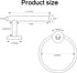 HouseAid Towel Ring and Toilet Paper Holder Set 2 Pieces Bathroom Hardware Stainless Steel Bathroom Hand Towel Holder Circle Towel Hanger Wall Mounted Brushed Nickel