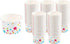 Paper Ice Cream Cups (Polka Dots Design) - 100-Count - 8 oz Disposable Dessert Bowls for Hot or Cold Food, 8-Ounce Party Supplies Treat Cups for Sundae, Frozen Yogurt, Soup, White