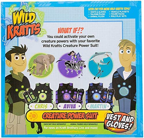 Wild Kratts Creature Power Suit, Martin - Large 6-8X - Vest, Gloves and 2 Power Discs for Pretend Play & Dress Up - Officially Licensed - Gift for Kids