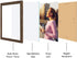 ZIRANLING 8x10 Picture Frame Wood Rustic Brown Set with High Definition Glass for Table Top and Wall Mounting Display(ZRL-8x10-4RB)