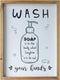 Funny Bathroom Sign Wash Your Hand Wood farmhouse Bathroom Wall Decor Rustic Decorative Plaque and Sign