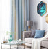 Decdeal Star Curtains Stars Blackout Curtains for Kids Girls Bedroom Living Room Colorful Double Layer Star Window Curtains, 1 Panel