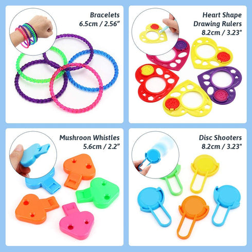 nicknack Pinata Filler Toys 100pcs Party Favor Assortment for Kids Birthday Prizes Box Toy for Classroom Rewards,Treasure Box Prizes,Carnival Prizes