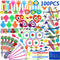 nicknack Pinata Filler Toys 100pcs Party Favor Assortment for Kids Birthday Prizes Box Toy for Classroom Rewards,Treasure Box Prizes,Carnival Prizes